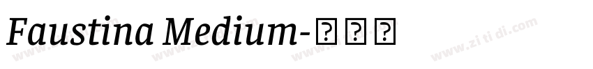 Faustina Medium字体转换